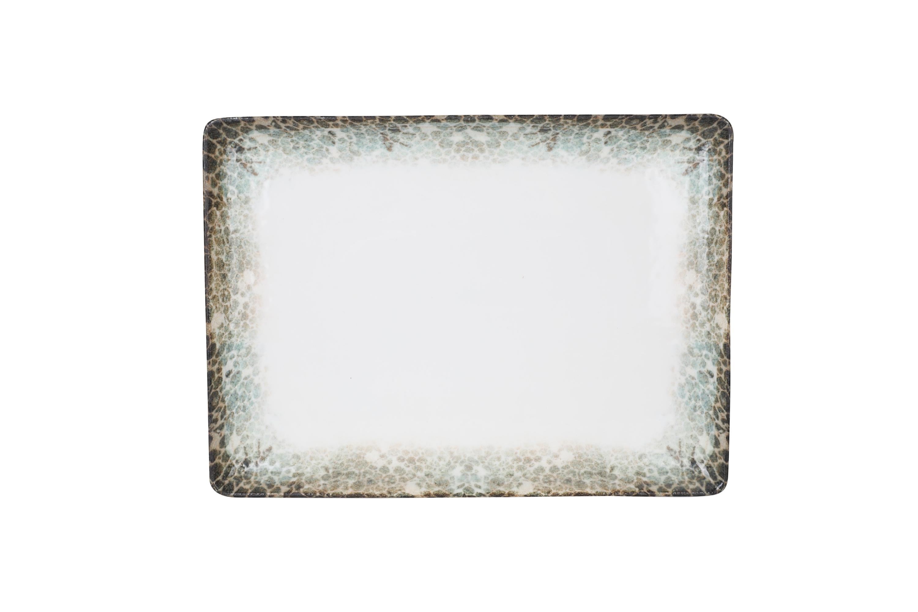 Rust Green platou rectangular