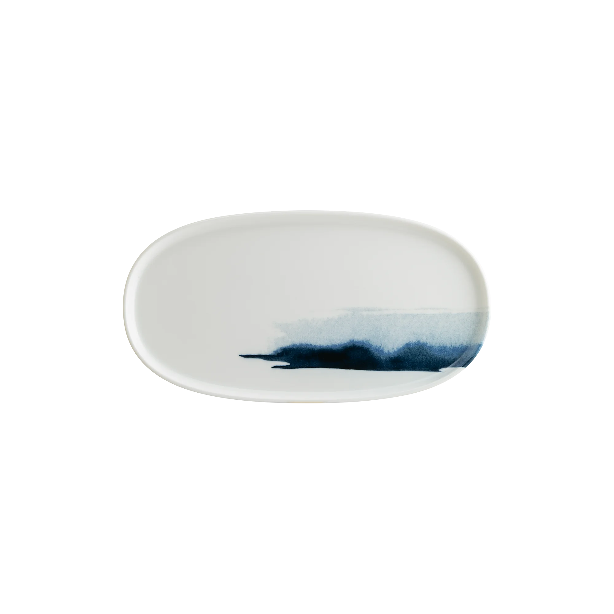 Blue Wave Hygge farfurie ovală — fotografia 5