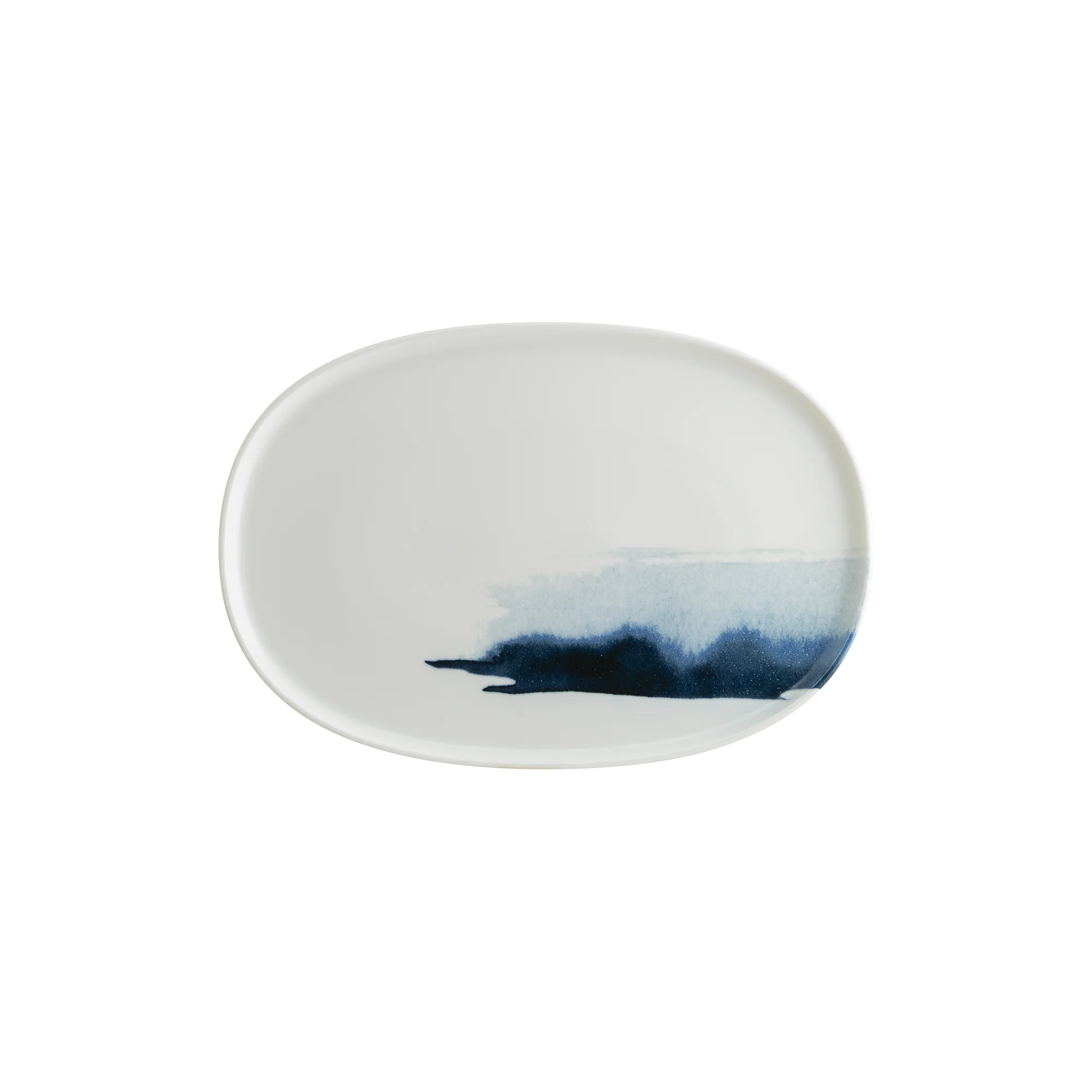 Blue Wave Hygge farfurie ovală — fotografia 7