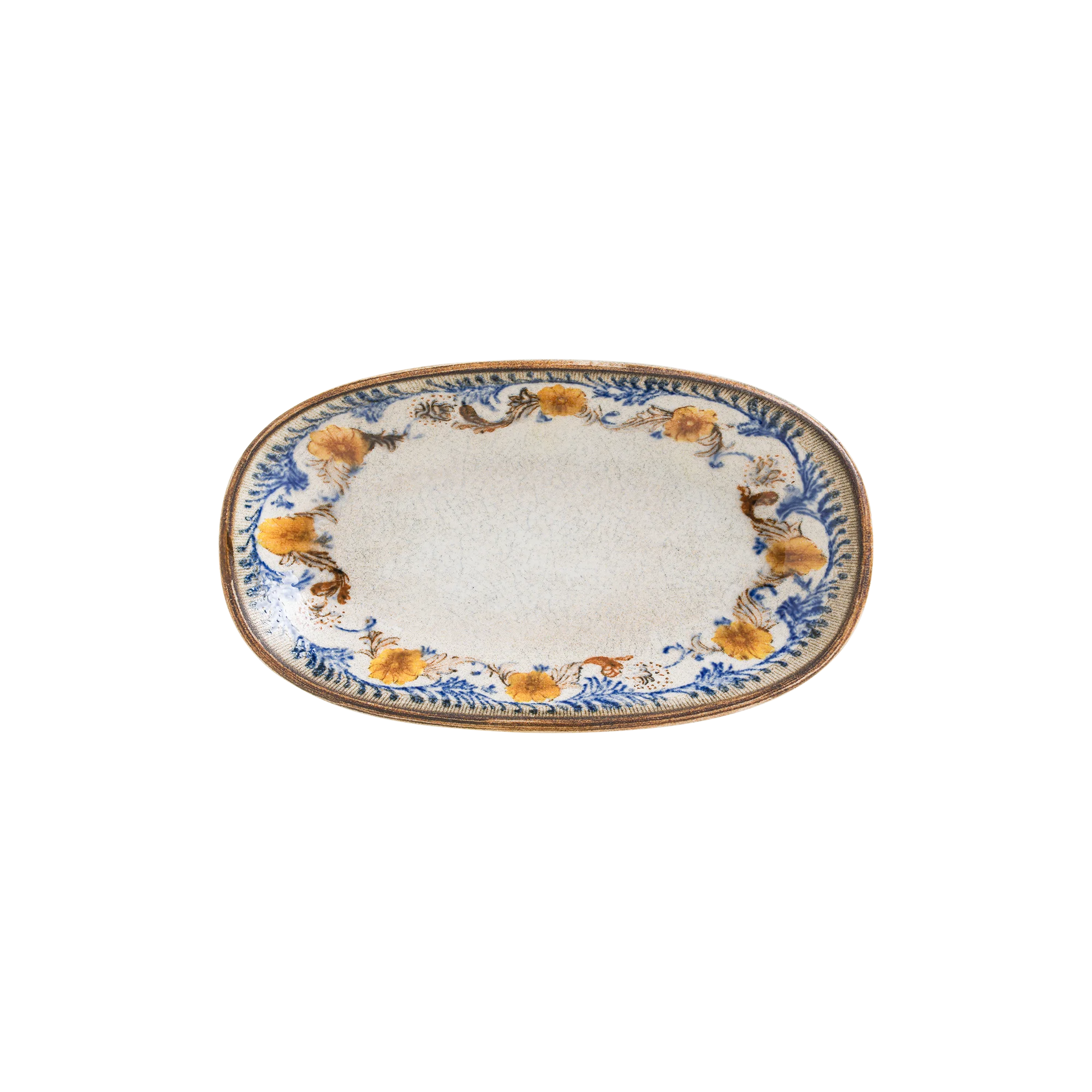 Retro Floral Gourmet farfurie ovală