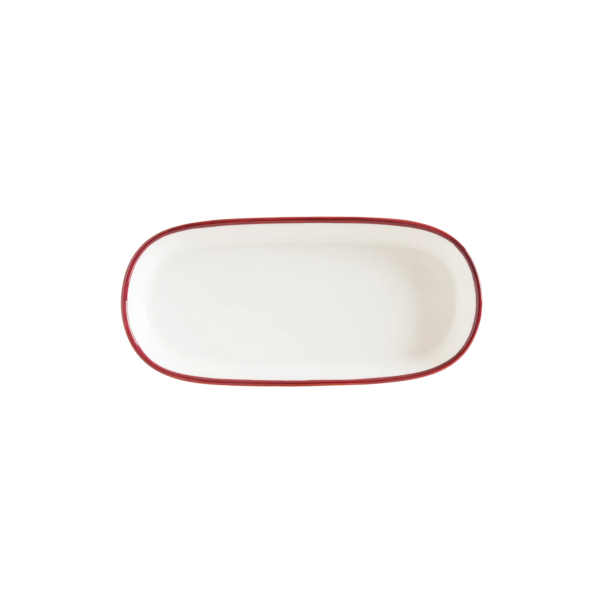 Linea Burgundy Hygge farfurie ovală — fotografia 3