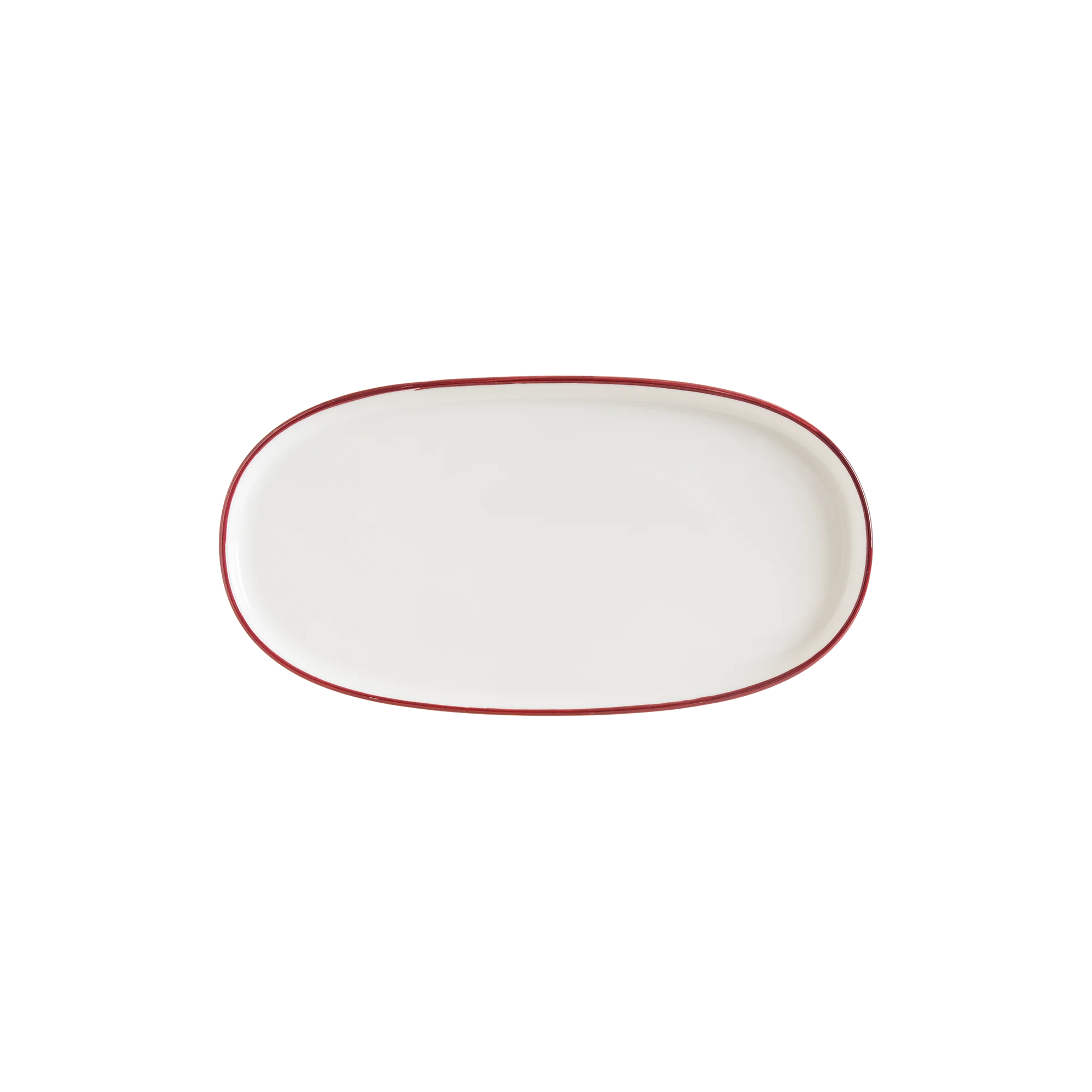 Linea Burgundy Hygge farfurie ovală — fotografia 5