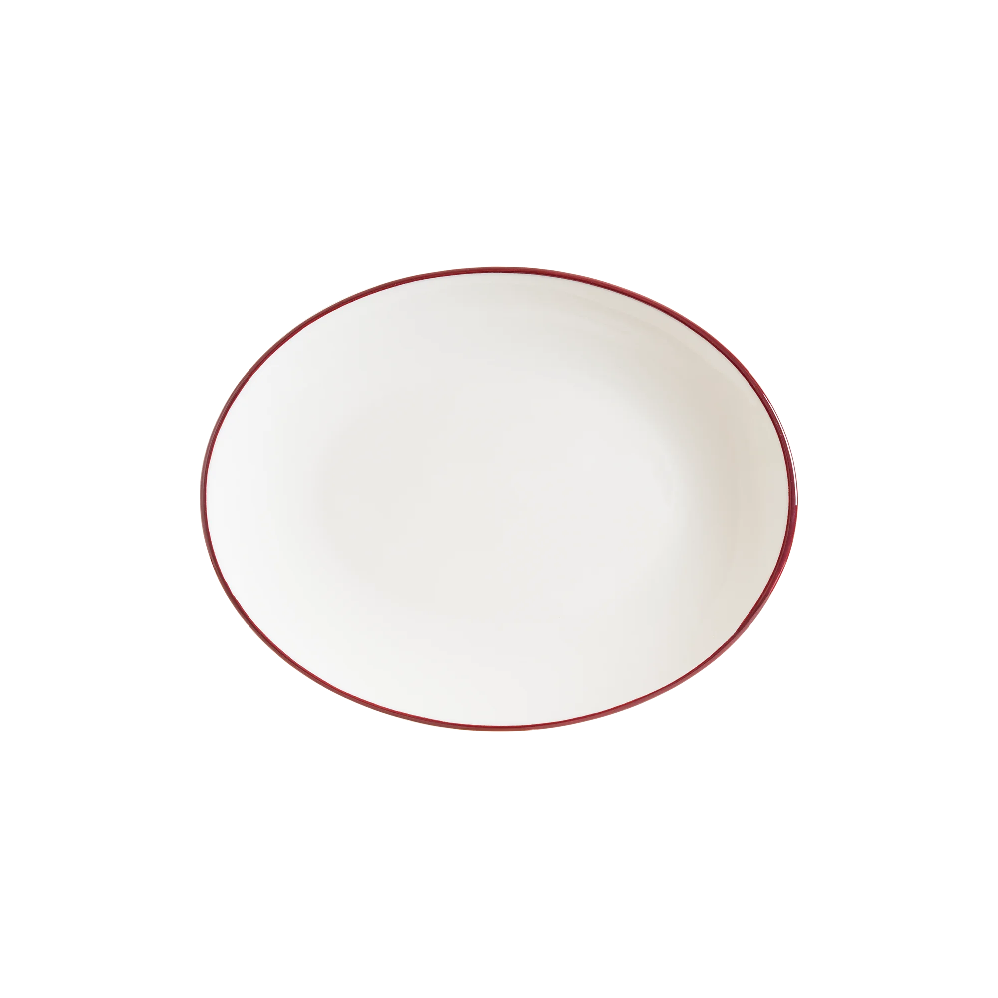 Linea Burgundy Moove farfurie ovală — fotografia 3