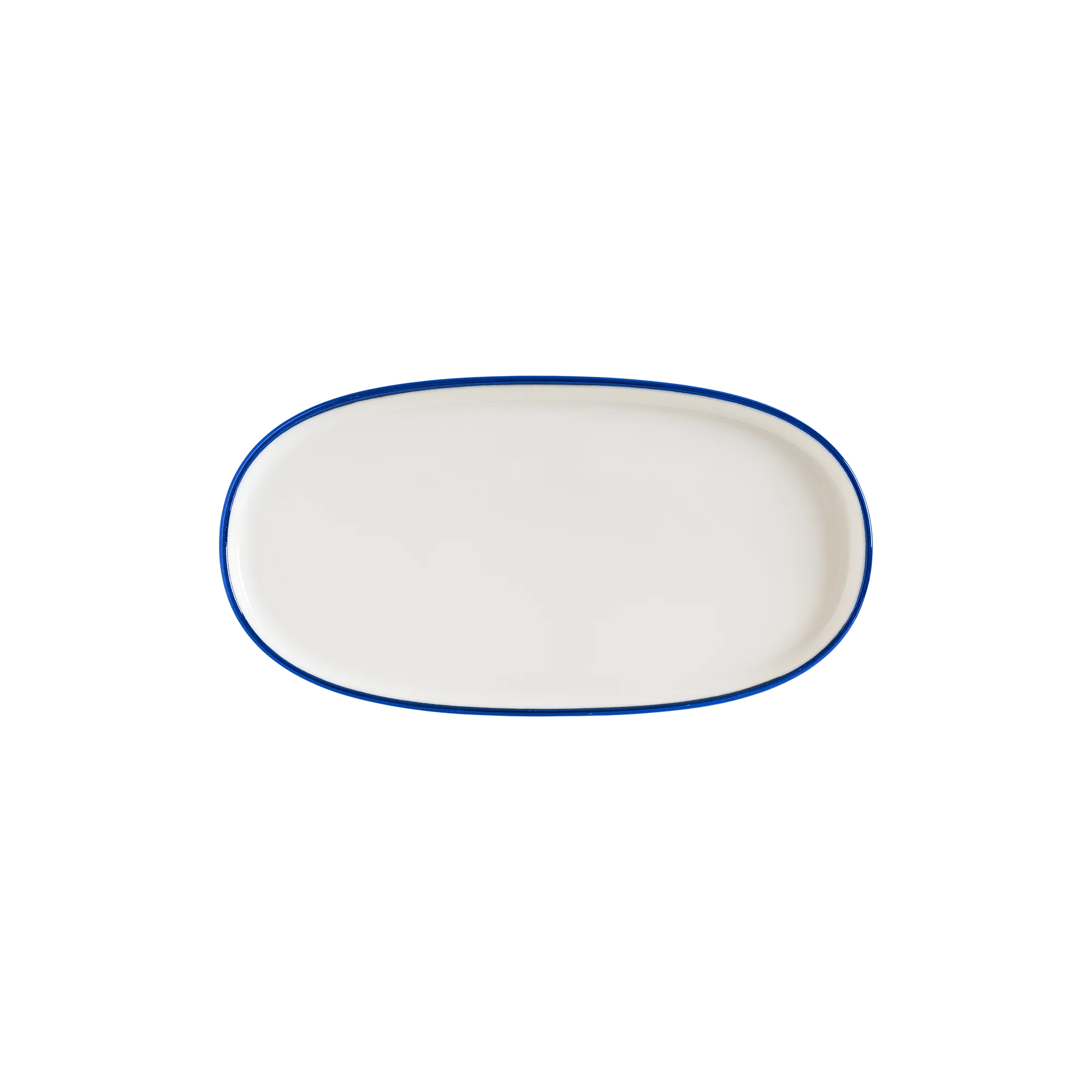 Linea Blue farfurie ovală Hygge