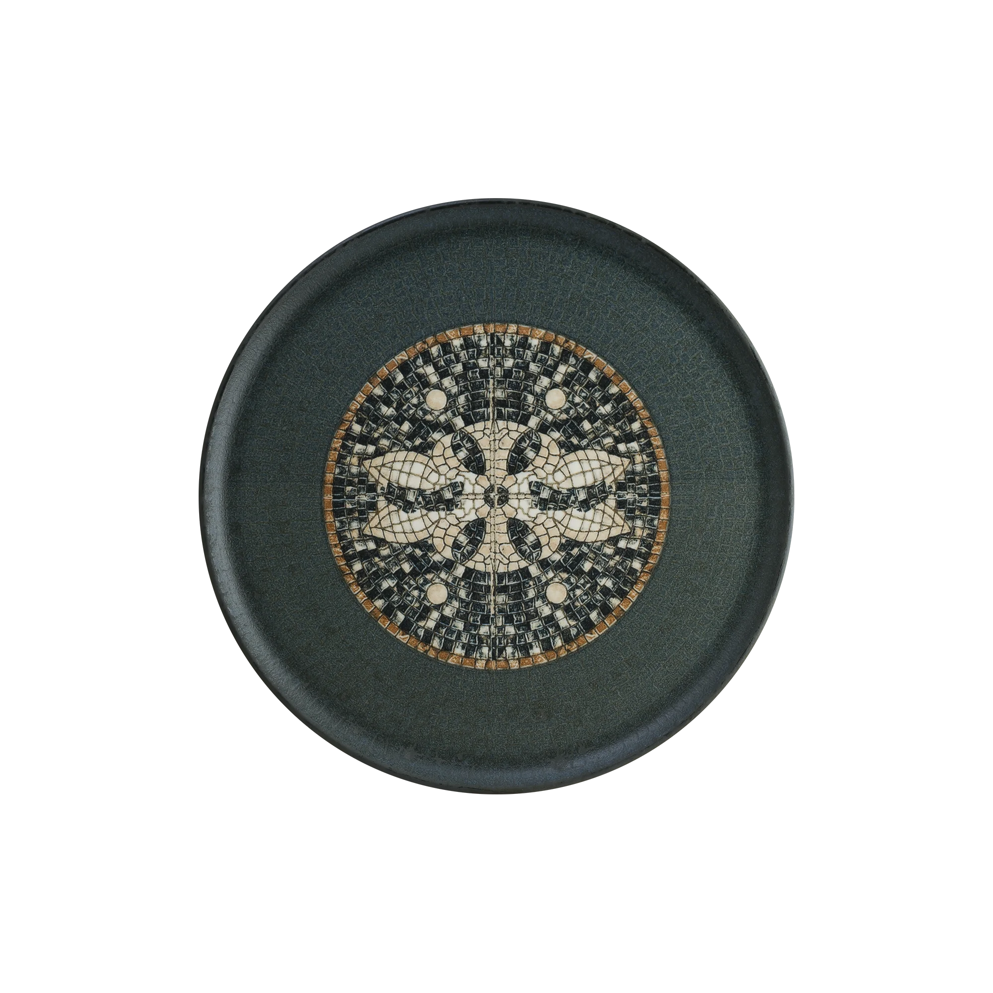 Mesopotamia Mosaic Anthracite Gourmet farfurie întinsă — fotografia 3